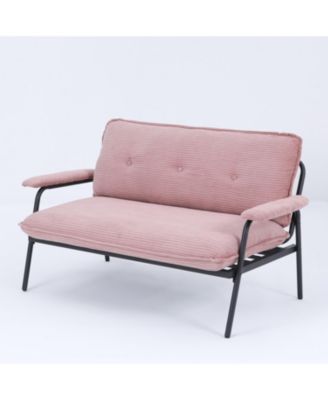 Pink 53-inch Sofa Small Apartment Living