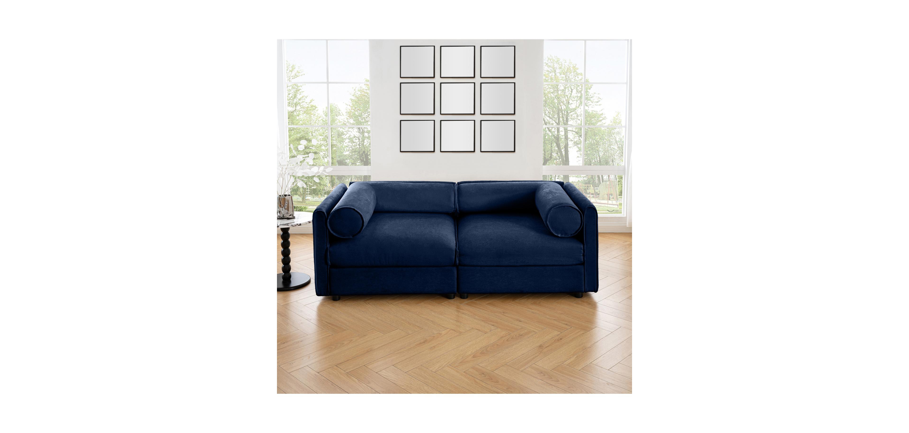 Streamdale Furniture Chenille 2-Seater Sofa w/ Storage