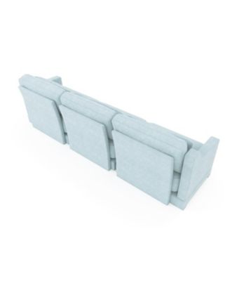 Sky Blue Chenille 3-Seater Sofa