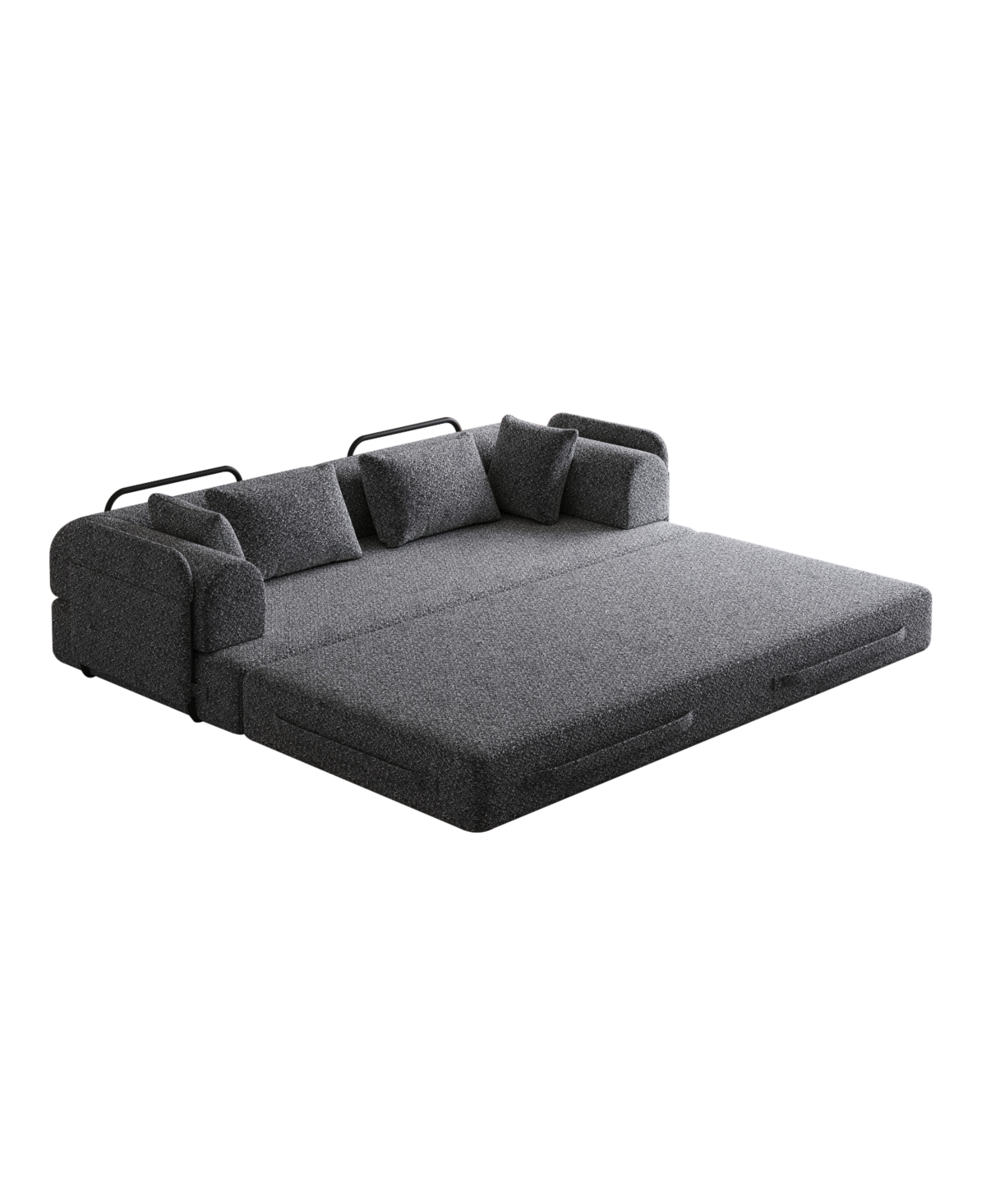 Streamdale Furniture Streamdale 78.7" Convertible Sleeper Sofa Bed with Pillow & Side Pocket
