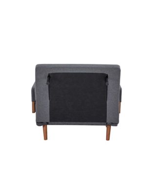 Streamdale Foldable Linen Sofa Bed - Single, Adjustable Back, Space-Saving Sleeper