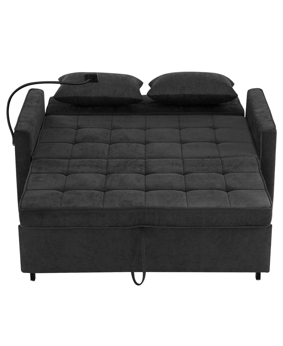 Streamdale Furniture Streamdale 56.9" Loveseat Sleeper Sofa w/ Usb Ports & Phone Holder