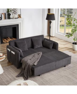 Streamdale 66" Sleeper Sofa Bed - 3-in-1 Adjustable Pullout with Pillows