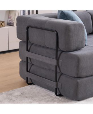 Folding Sofa Bed 78.5" Convertible Couch with Pillows