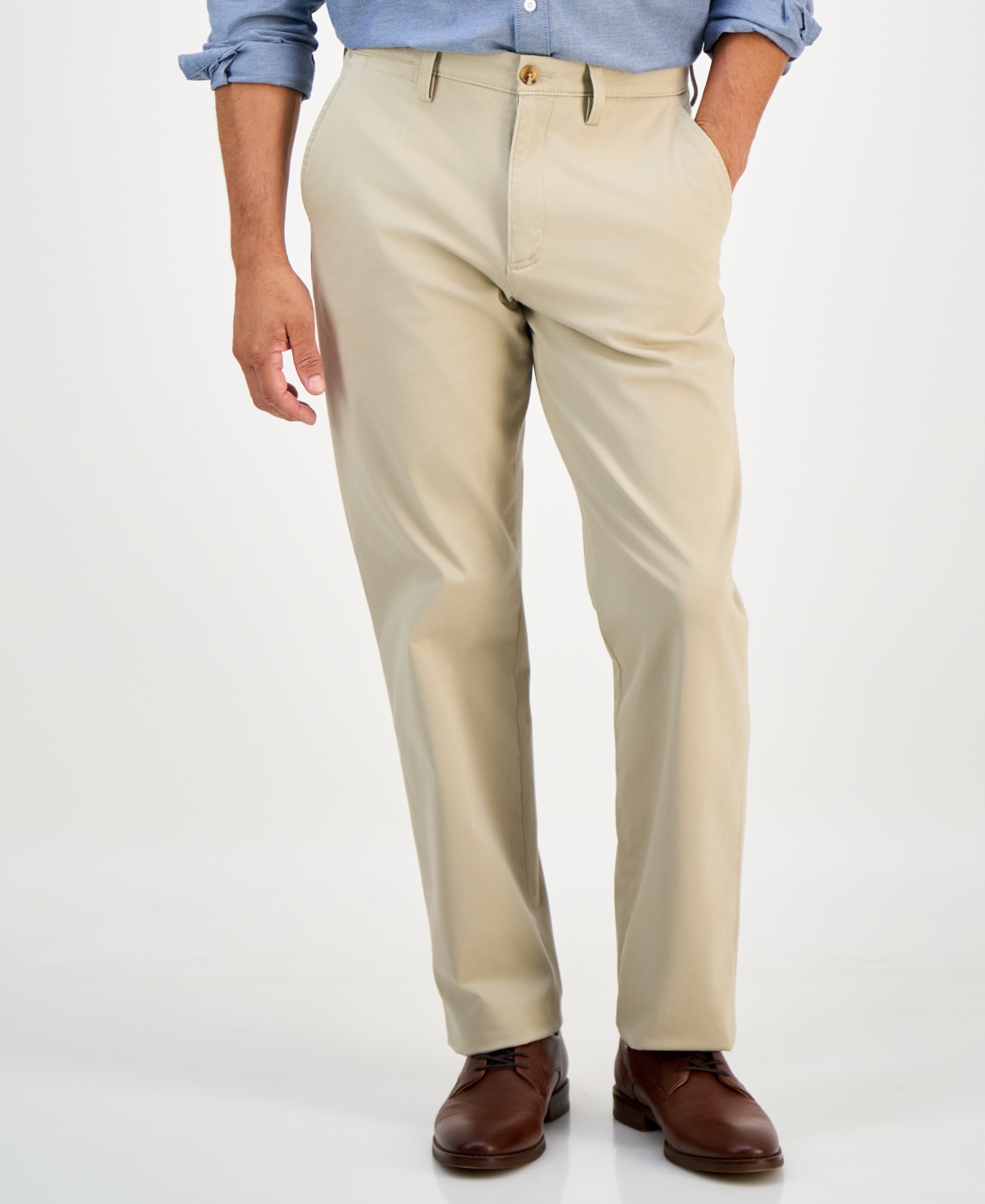 Club Room Men's Four-Way Stretch Pants, Created for Macy's