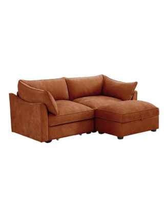 Streamdale 2-Seater Sofa w/ Ottoman & Storage