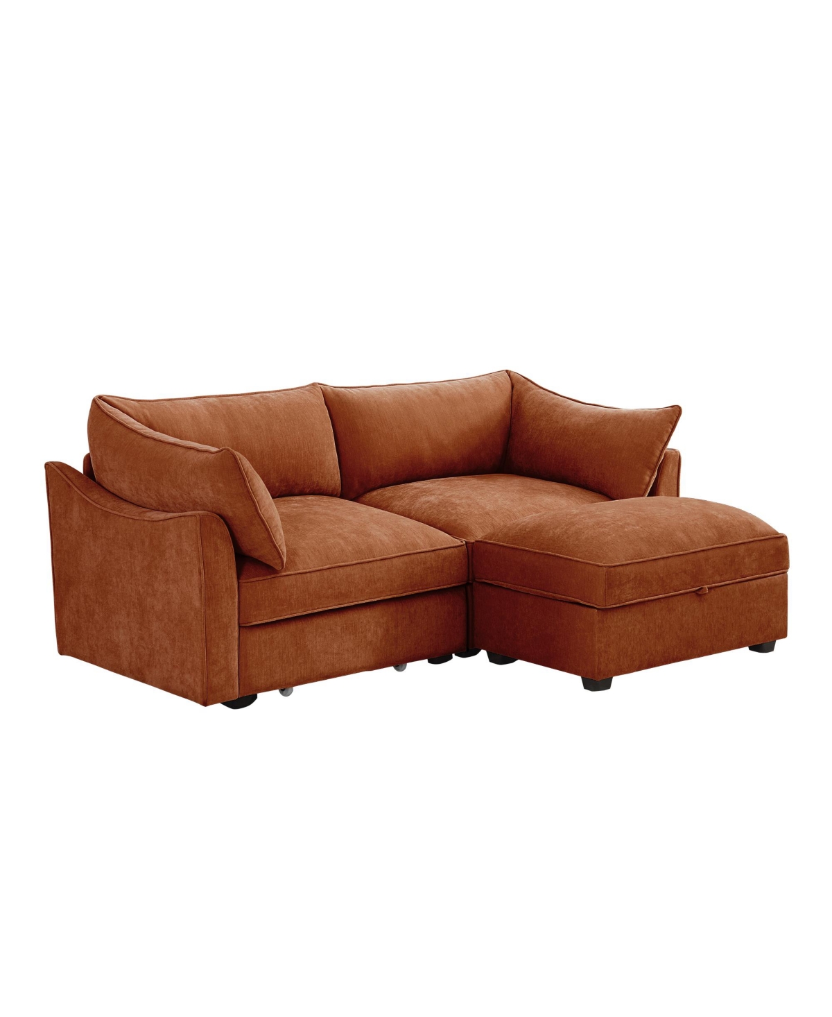 Streamdale Furniture Streamdale 2-Seater Sofa w/ Ottoman & Storage