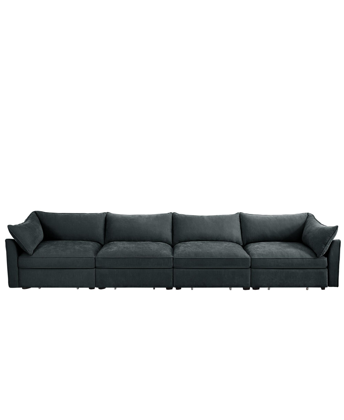 Streamdale Furniture Super Large Wide Deep 4-Seater Sofa w/ Storage - Chenille Gary