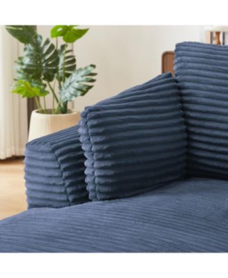 Oversized Corduroy Chaise Lounge Sofa