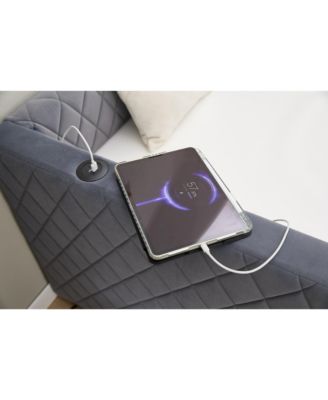 Velvet Daybed - Modern Diamond Design