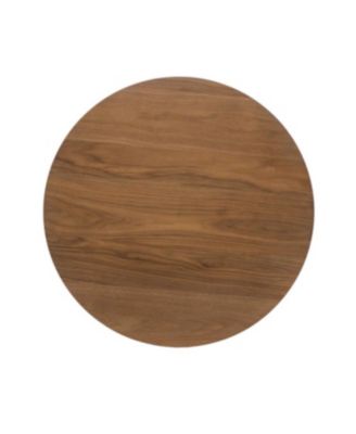 Streamdale Mid-Century Modern Round Bar Table - 42", Natural Walnut