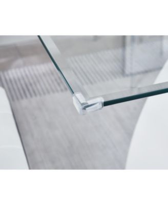 Luxury Glass Top Dining Table - Modern Design