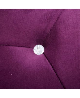  Velvet Diamond Tufted Storage Ottoman - Footrest/Seating