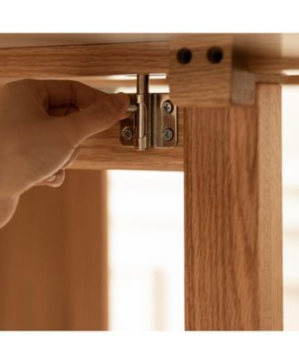 Streamdale Oak Extending Dining Table Rock Slab Top 4-6 People