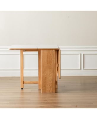 Streamdale Oak Extending Dining Table Rock Slab Top 4-6 People