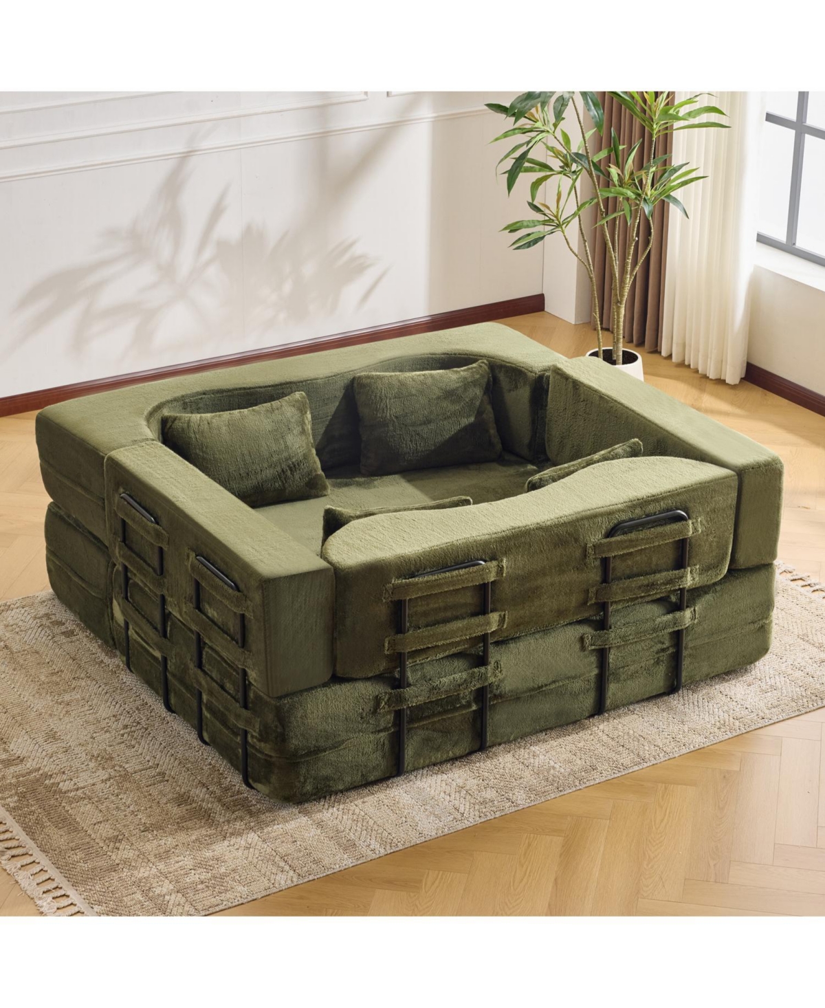 Streamdale Furniture 71" Folding Sofa Bed - Plush, High-Density Foam