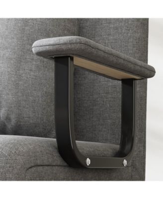 Folding Sofa Bed Chair - 5-Position Adjustable Backrest (Grey