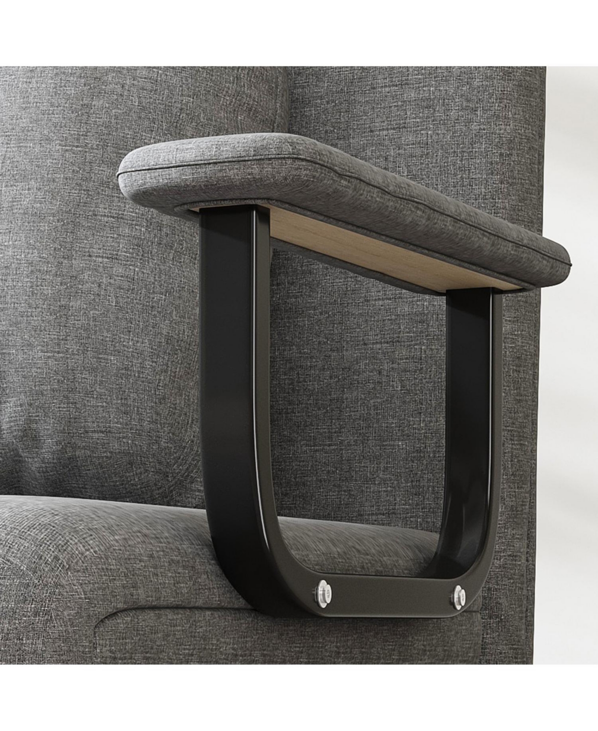 Streamdale Furniture Folding Sofa Bed Chair - 5-Position Adjustable Backrest (Grey