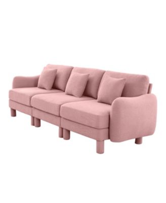 + 3-Seater + Boucle + Shell Armrests + Sofa