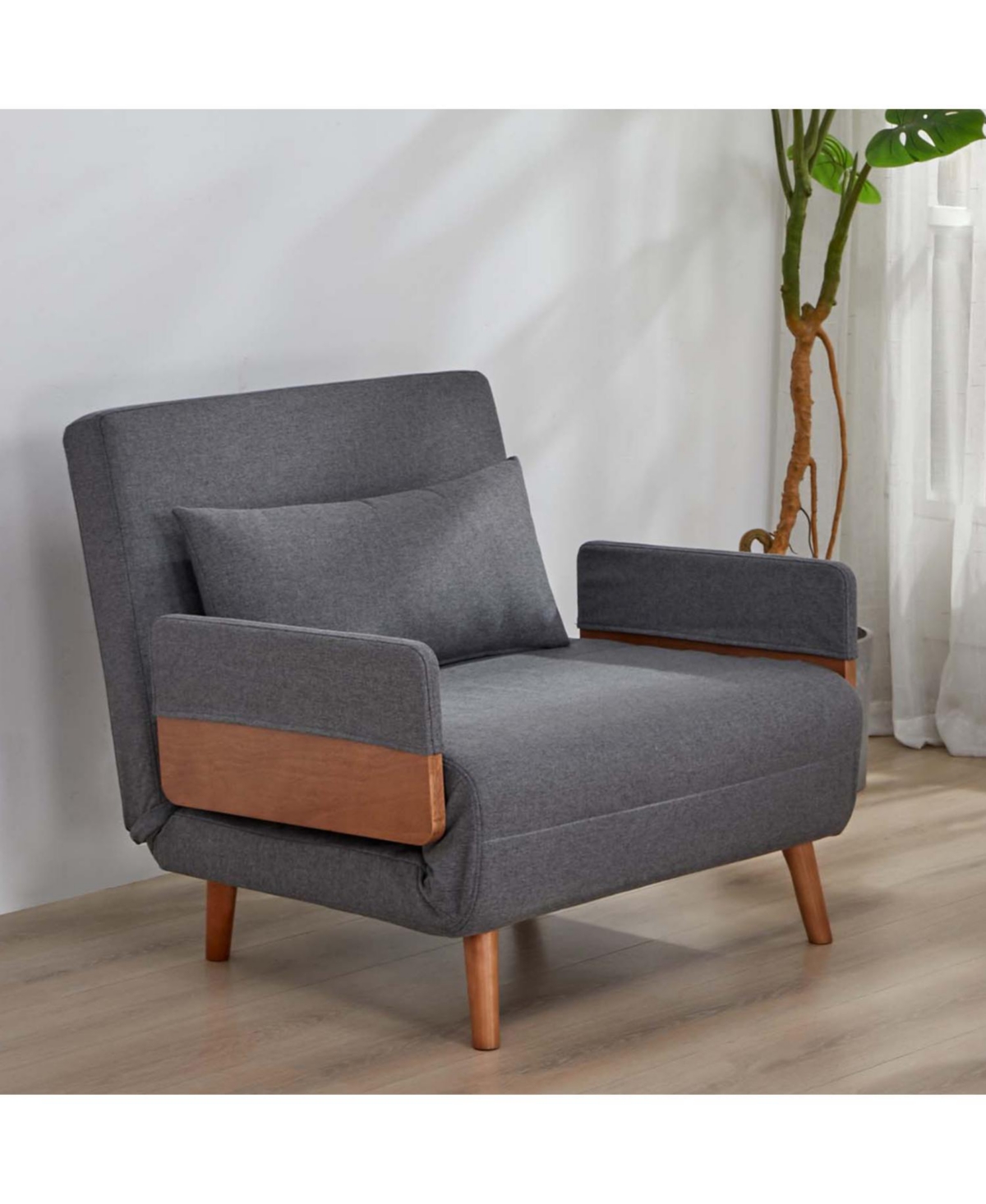 Streamdale Furniture Modern Linen Sleeper Sofa Bed - Modular, Adjustable Backrest