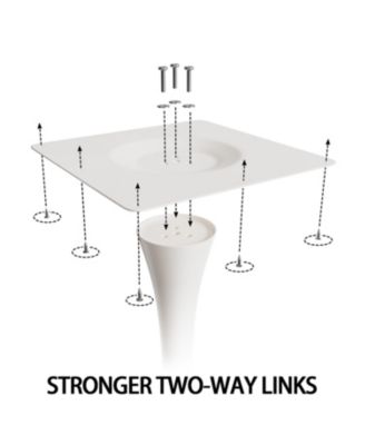  31.5" White Round Dining Table, Tulip Style