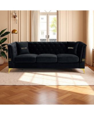 Sofa Set Velvet Tufted Modern Comfort & Style