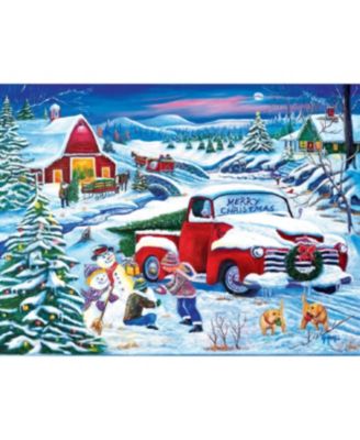 Snow Day at the Farm 500 piece Jigsaw Puzzle for Adults  Christmas