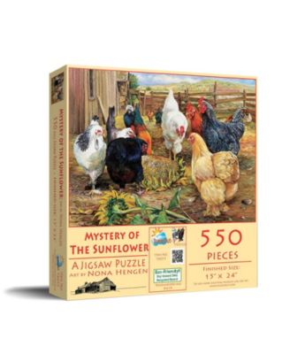 Mystery of the Sunflower 550 piece Jigsaw Puzzle for Adults