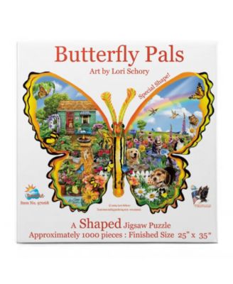 Butterfly Pals 1000 piece Jigsaw Puzzle for Adults Special Shape