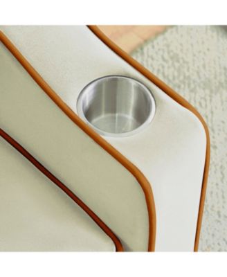 Sofa Bed with Adjustable Back, USB Port, Wheels