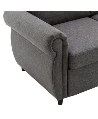 Streamdale 57.9" Pull Out Sofa Bed Loveseat Sleeper with Twin Size Memory Mattress with Two USB Ports for Living Room Spaces