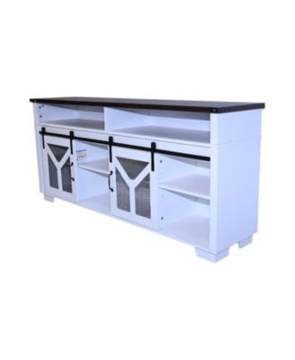65" LED TV Stand - Barn Door Farmhouse
