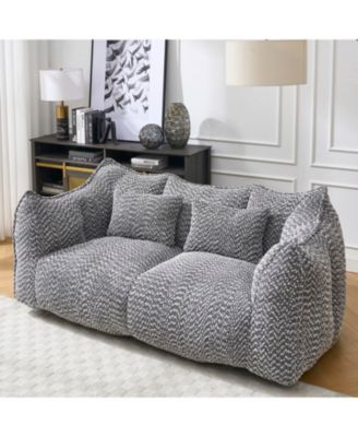 Soft Beanbag Chair - High Resilience Foam Core