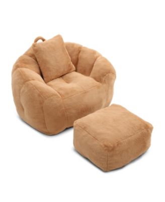 Giant Faux Fur Bean Bag Chair with Filler