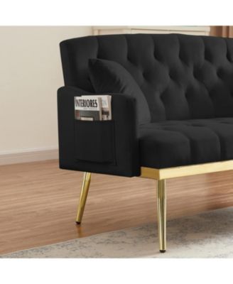 Black 2 Seater Sofa