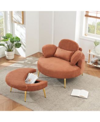 Comfortable seating suitable for small apartment bedroom space