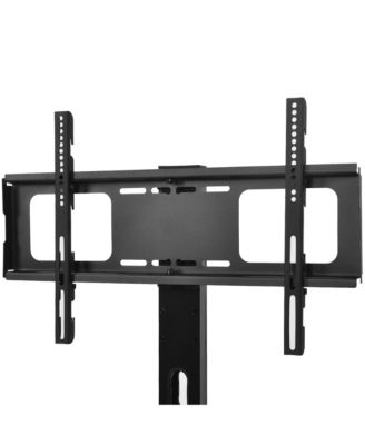 Wooden TV Stand with Mount & Tempered Glass