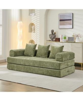 Streamdale Comfy Convertible Folding Mattress Couch - Green