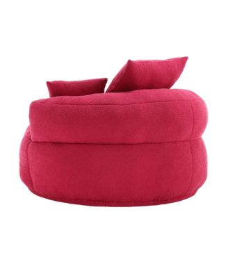 Chenille Sleeper Sofa Chair - Modern Fluffy Lounge Seat