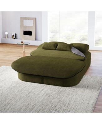 Streamdale 75" Foldable Sofa Bed with Blanket