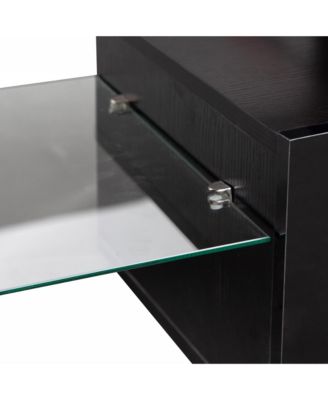 Streamdale LED TV Stand for 65" TVs, Modern Console, Black