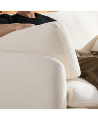 Streamdale Oversized Chenille Sofa Chair - Wide Deep Seat, Modern Armchair