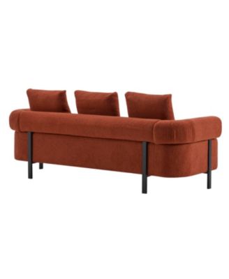 Streamdale 78" Modern Beige Sofa Couch with 3 Pillows