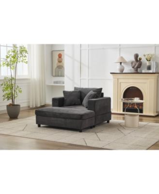 Streamdale Chaise Lounge Sofa Bed with Ottoman & Pillows