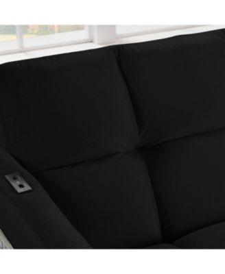 Streamdale Velvet Futon Couch Convertible Folding Sofa Bed Tufted Couch for Apartment