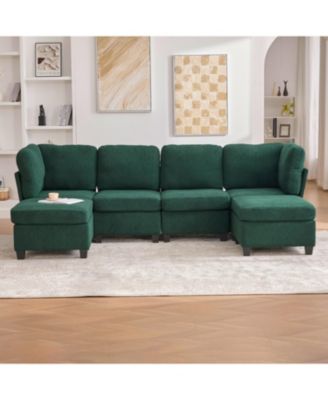 Streamdale Modular Sectional Sofa- Convertible 6-Seat Couch with Chaise & Ottoman