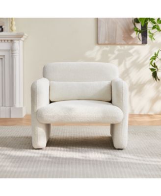 34" Velvet Sofa - Modern Single Couch for Small Spaces