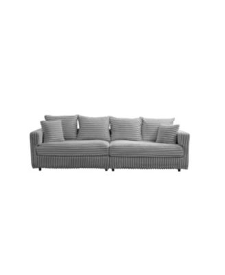 Streamdale Plush Corduroy 4-Seat Sofa, Modern Comfy Cloud Couch