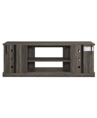 70" Modern Grey TV Stand with 2-Door Storage