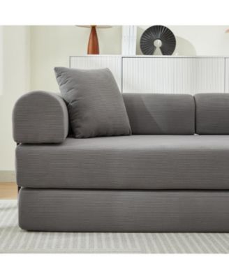 Folding Sofa Bed 78.5" Convertible Couch with Pillows